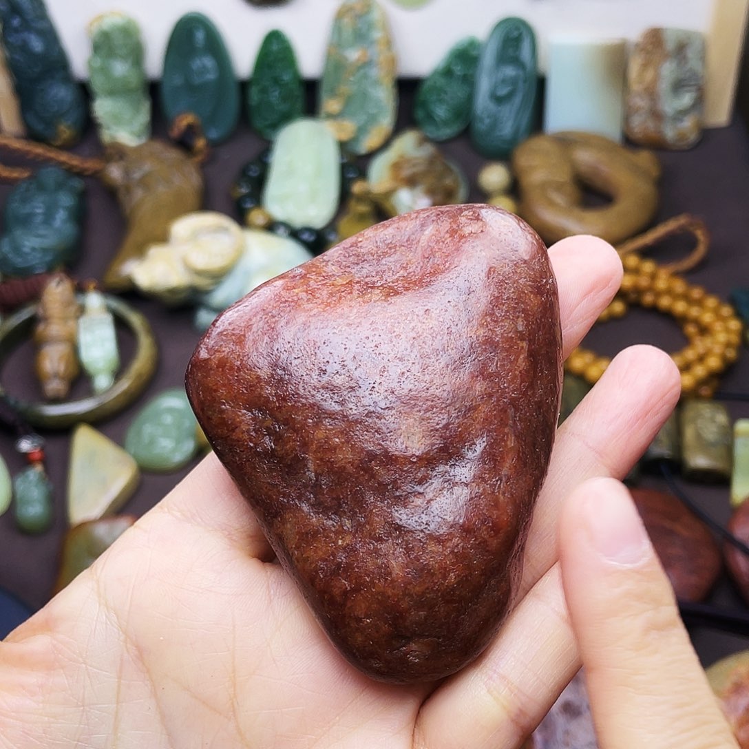 岫岩河磨玉（透闪石质玉）未镶嵌颈饰