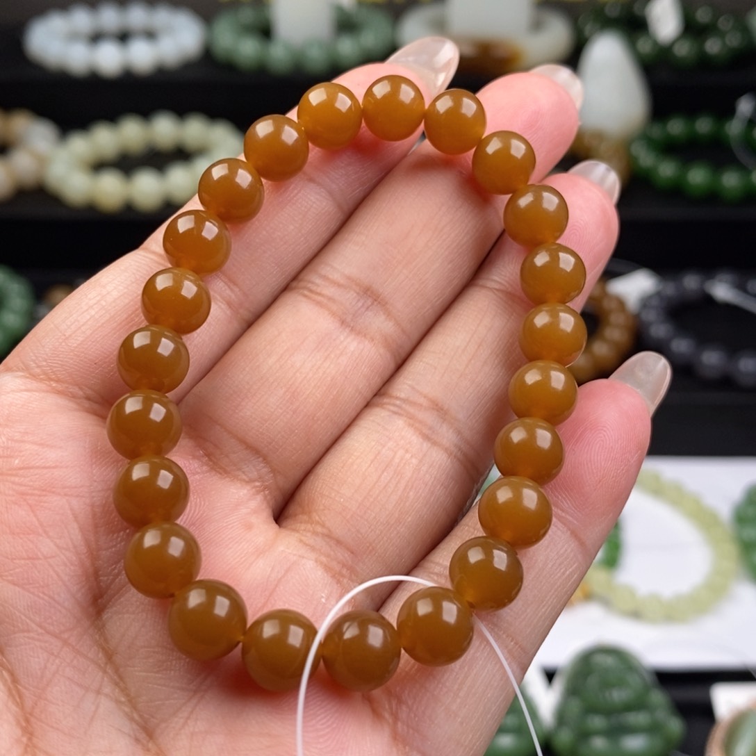 和田玉手串未镶嵌