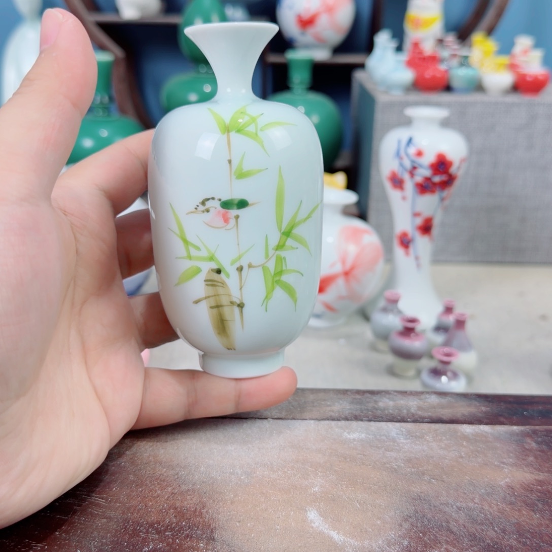 陶瓷手工小花器摆件