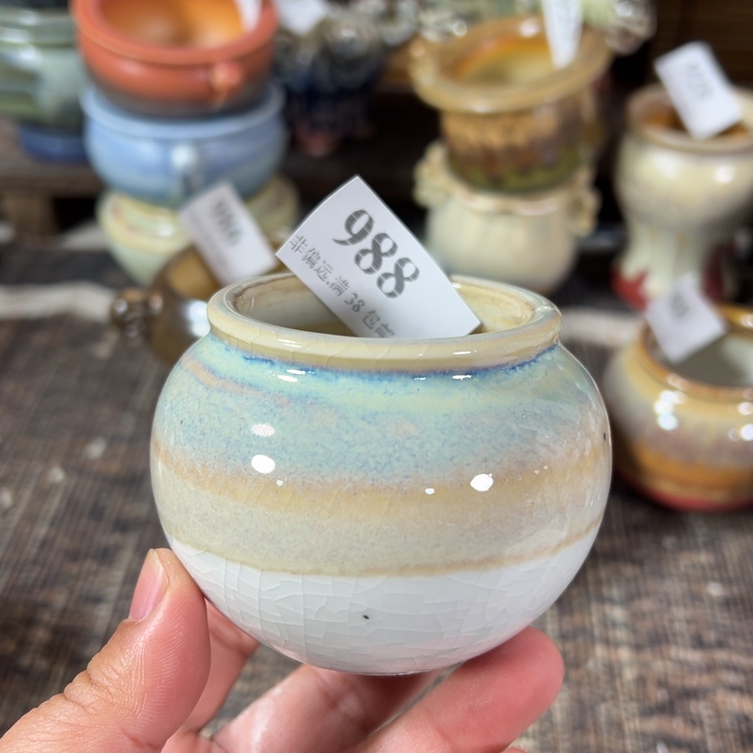 红陶景德镇手工花盆