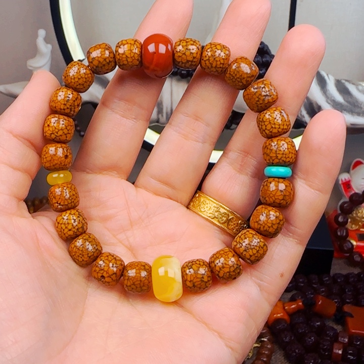 星月菩提吊坠手串