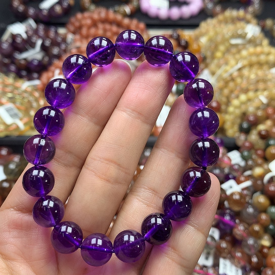 手链未镶嵌水晶紫水晶10+mm