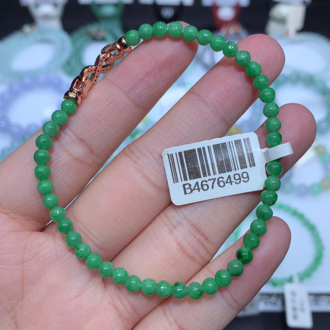 翡翠未镶嵌手串天然