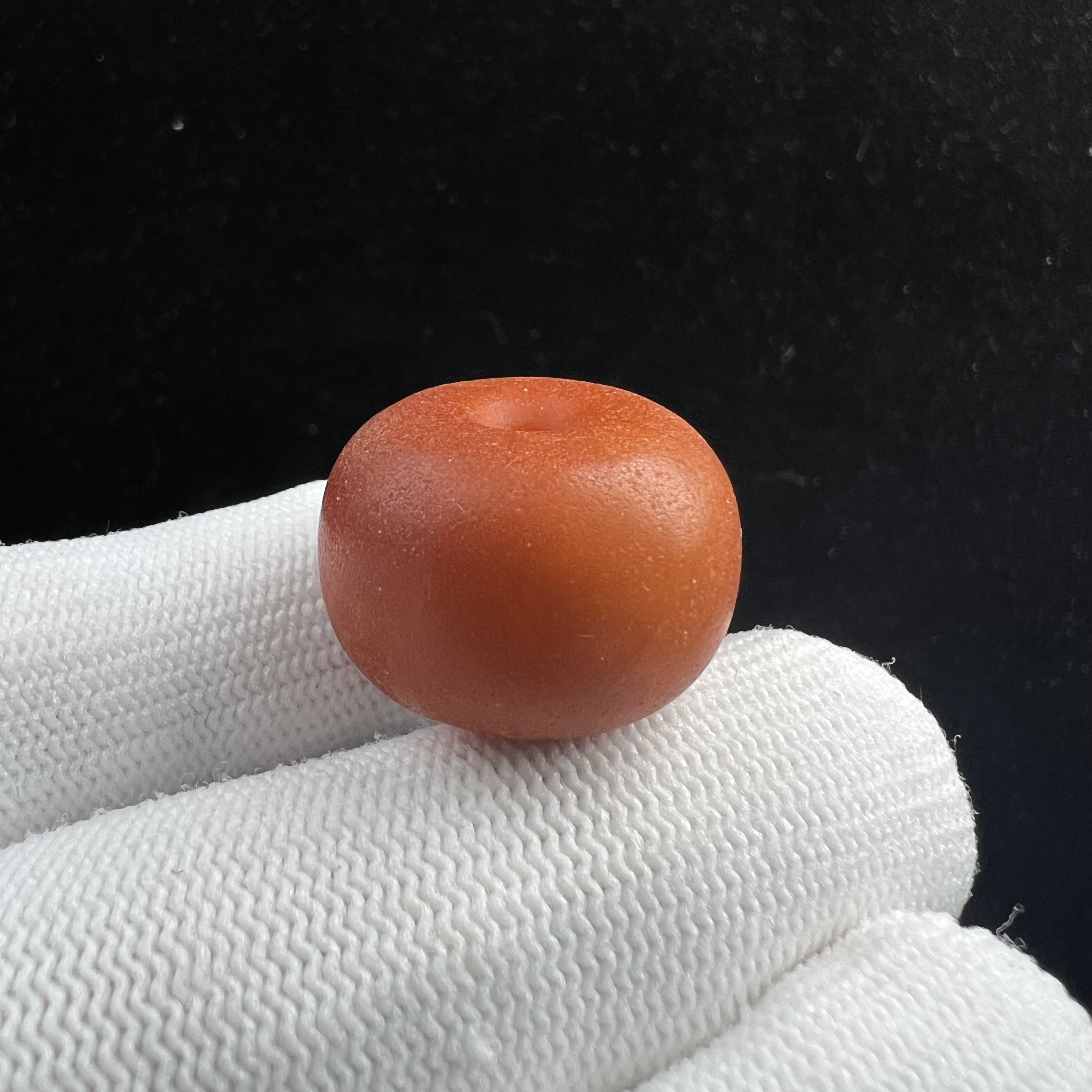 A19-50天然蜜蜡墩子21.96*15mm 支持鉴定 假一罚四