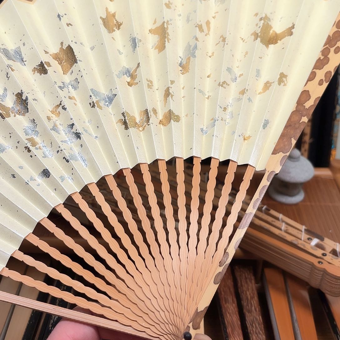 扇子白洒龙鳞梅妃