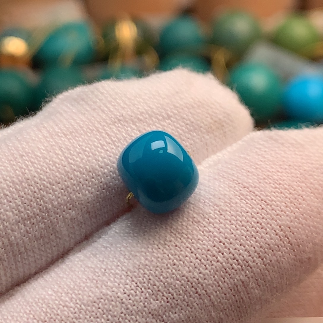 绿松石未镶嵌绿松石8.2mm