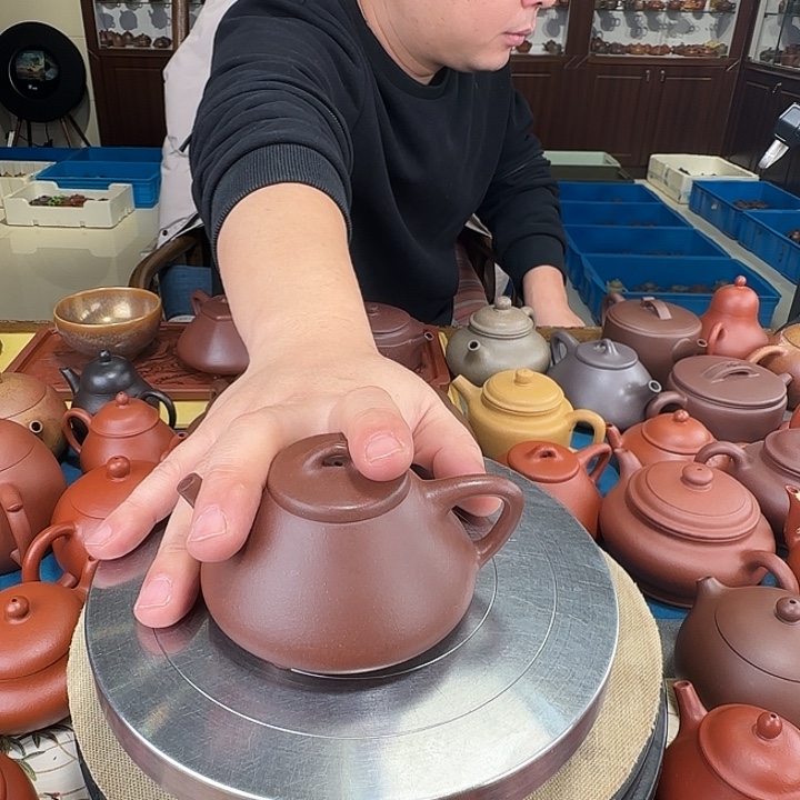 茶壶紫砂石瓢紫泥