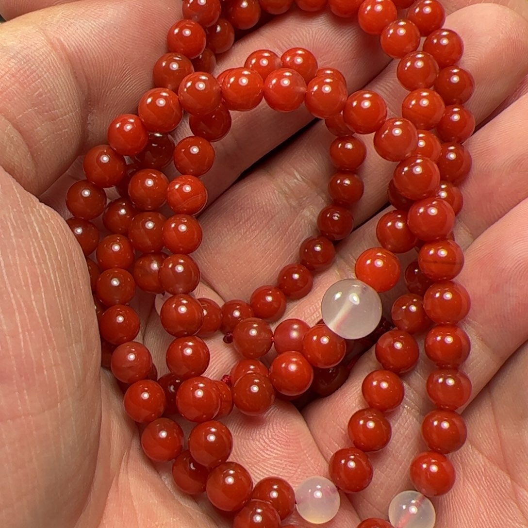 南红玛瑙手串未镶嵌马**y