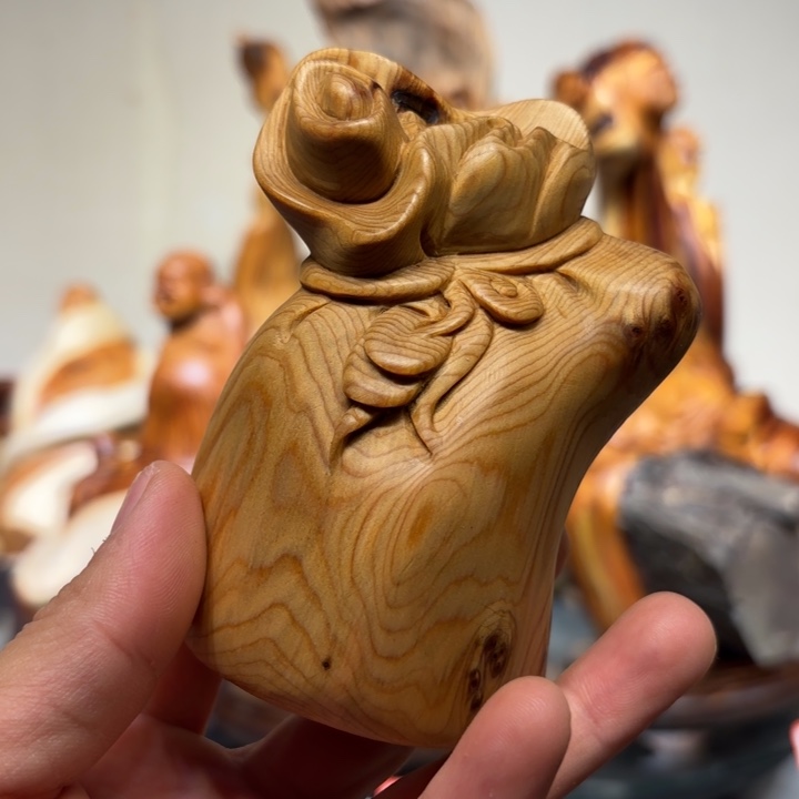 木代代有福手把件