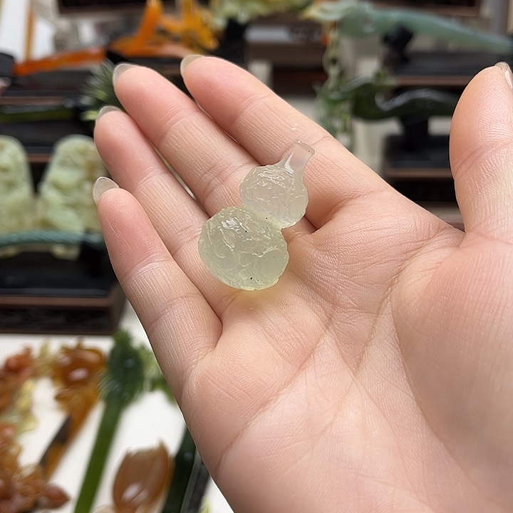 蛇纹石玉岫玉发簪未镶嵌