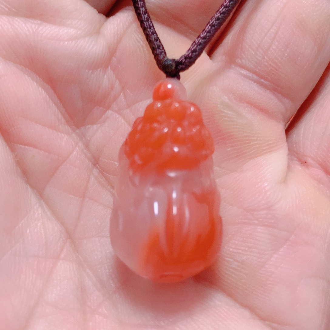 南红玛瑙未镶嵌吊坠(不含链)