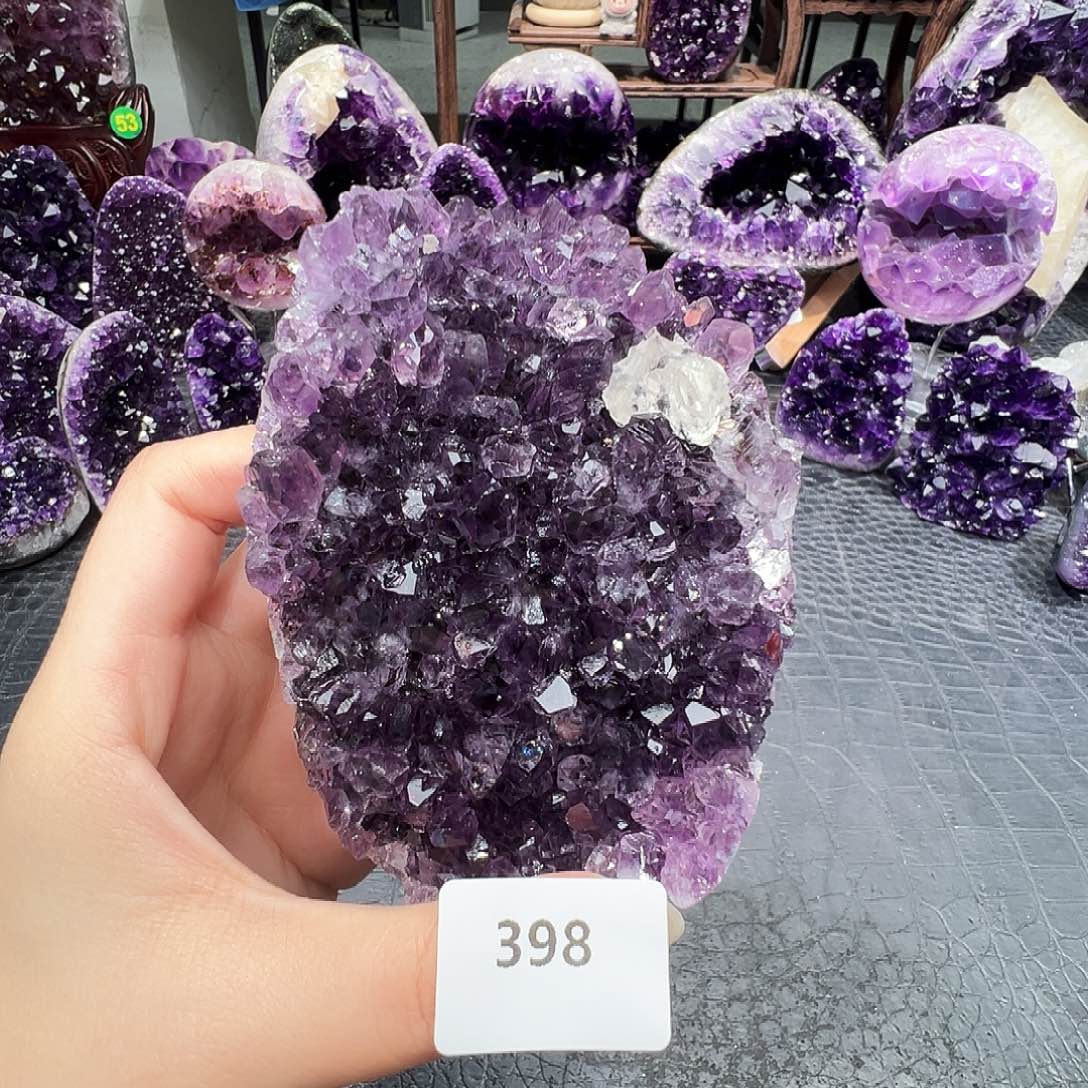 紫晶珠宝半成品未镶嵌