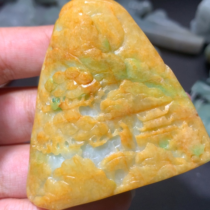 翡翠未镶嵌颈饰保真天然a货翡翠