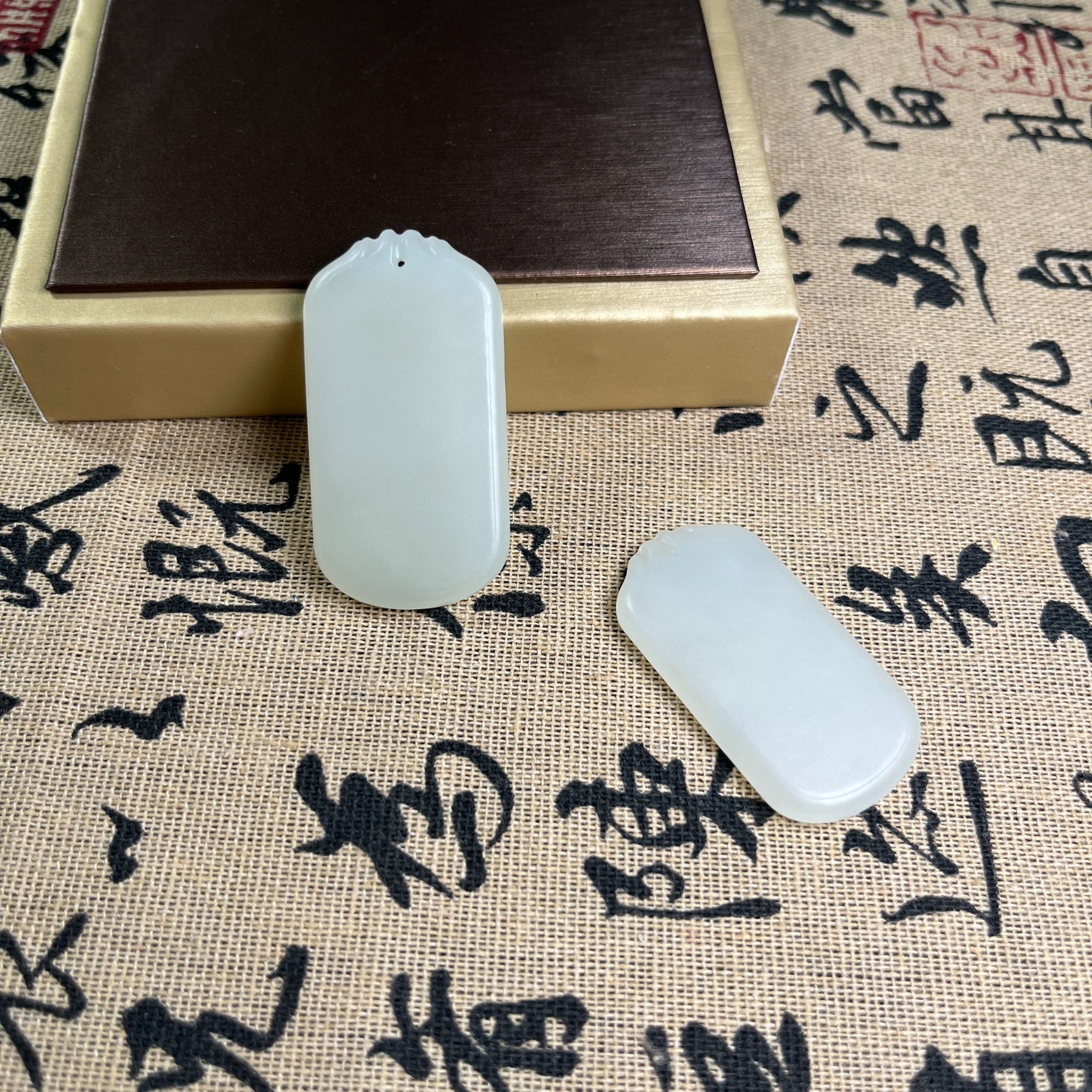 和田玉吊坠和田玉无事牌方牌玉坠挂件 多样性拍一发一 XWF