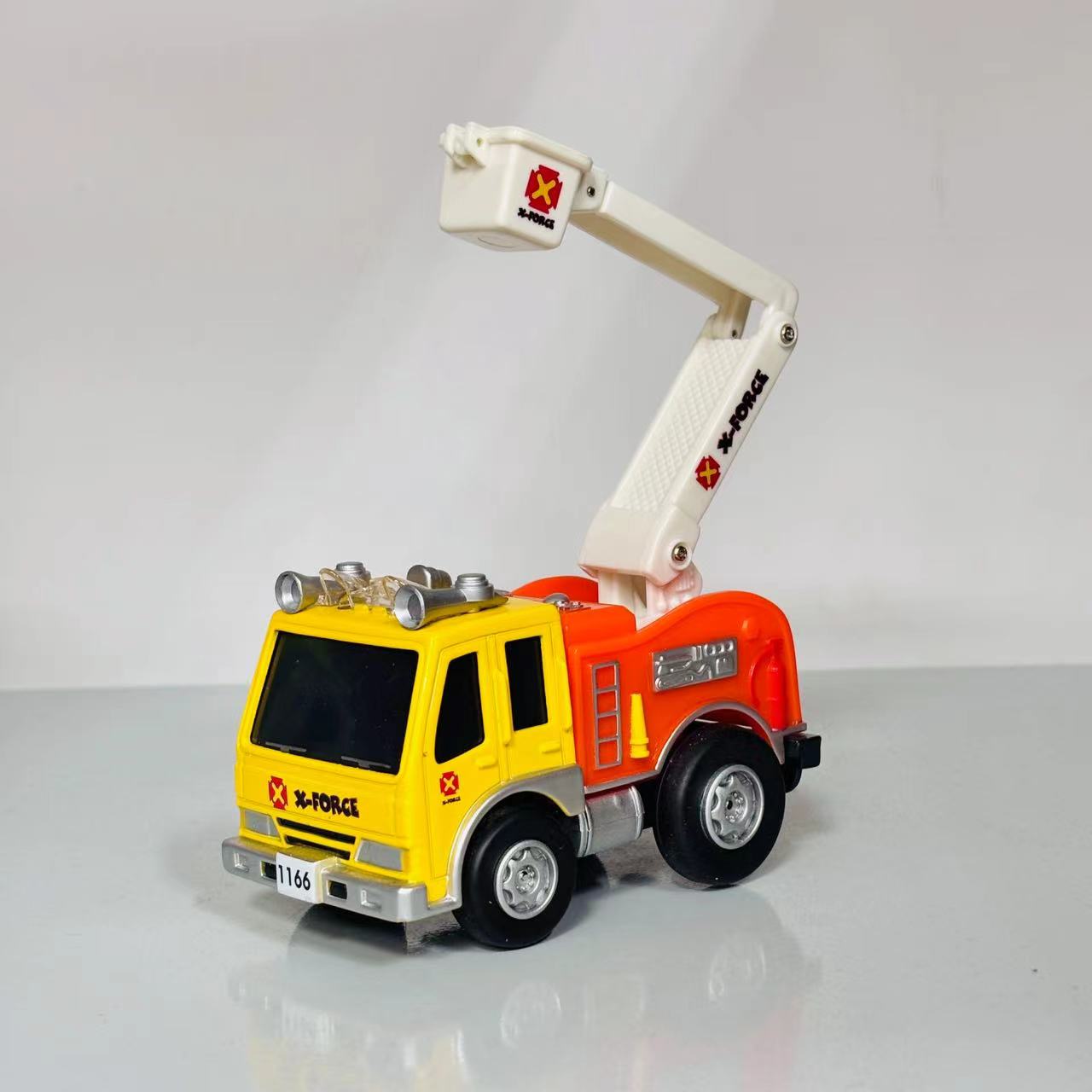 合金消防救援模型工程车带回力