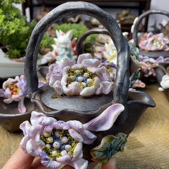 提梁壶退了荷花宝瓶