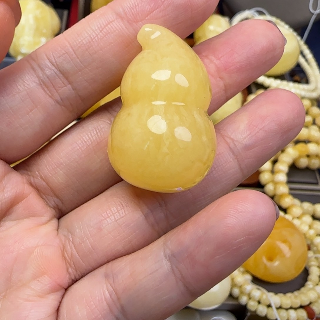 蜜蜡颈饰未镶嵌天然蜜蜡