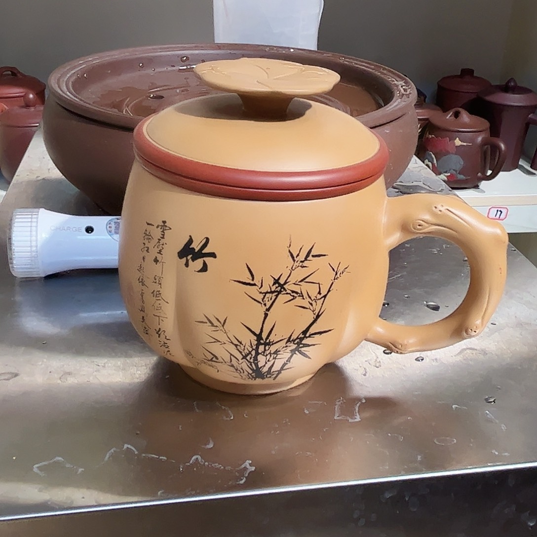 紫砂茶杯手工制作