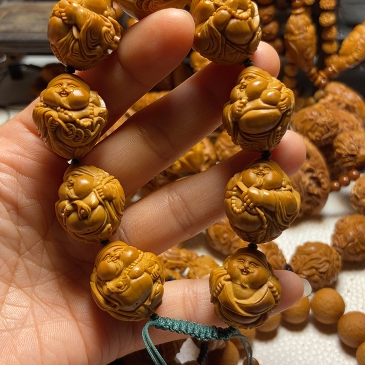 【闪购商品】橄榄核手串/手链吴*军瑞兽财神