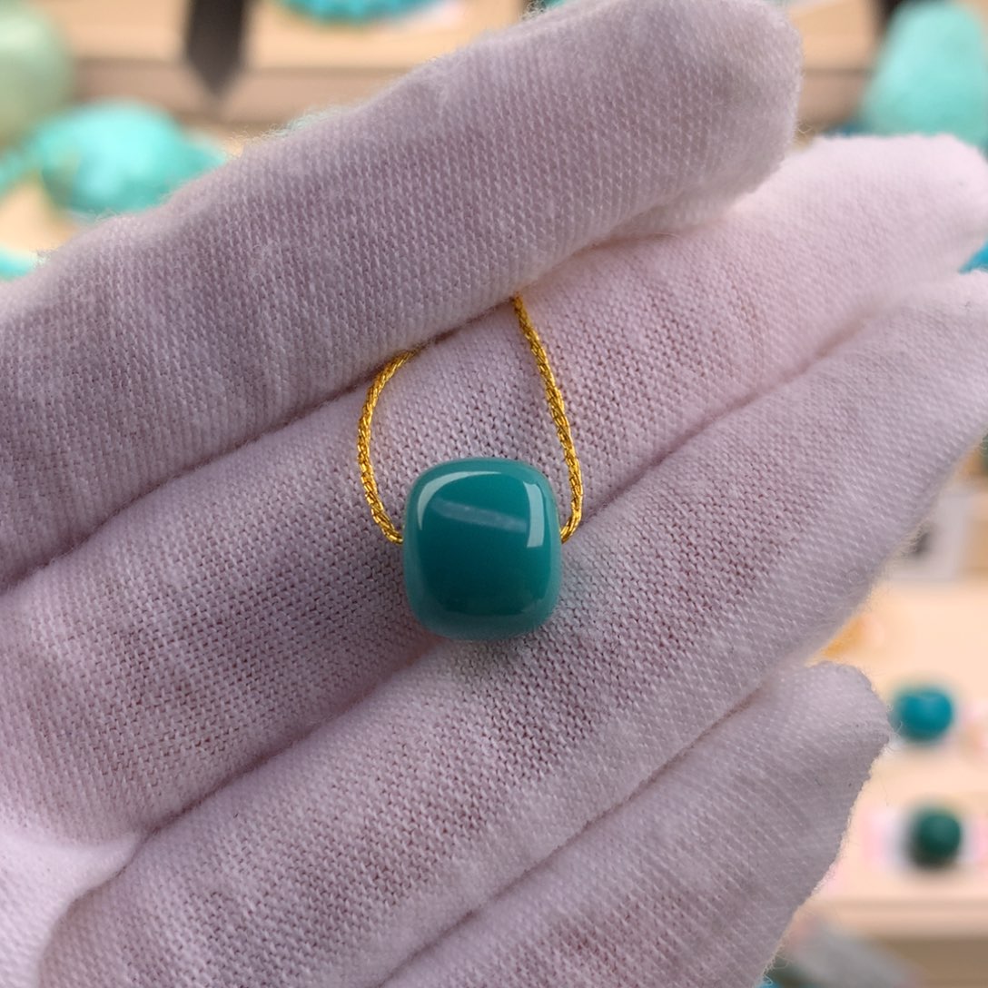 绿松石珠宝奇石未镶嵌10.3×8.7