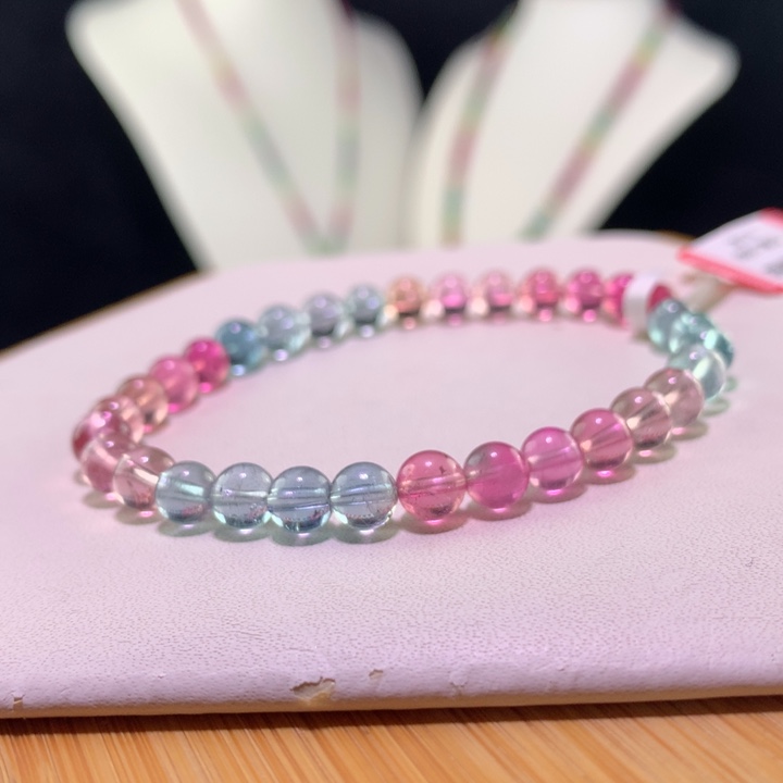 双色碧玺手链未镶嵌