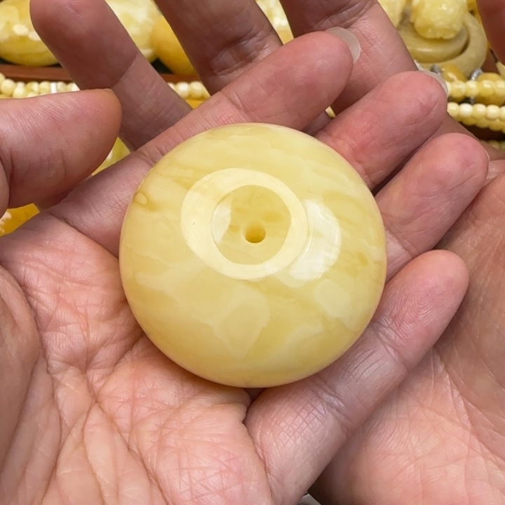 毳***～蜜蜡未镶嵌毛衣链天然蜜蜡