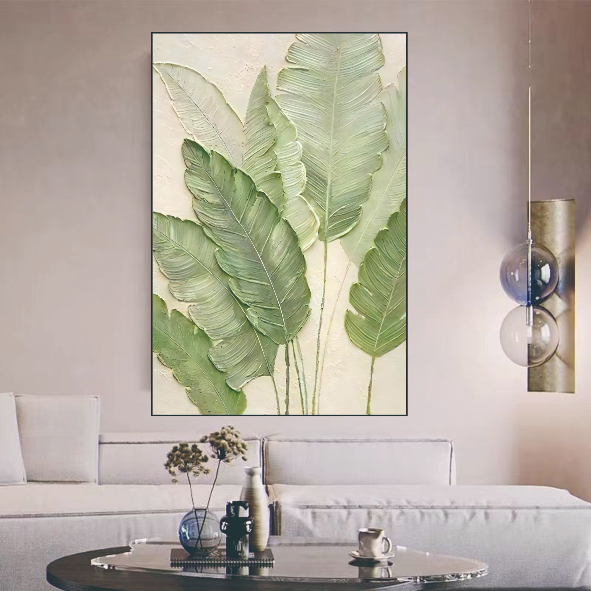 T04家大业大现代简约风客厅卧室背景墙落地装饰画-80-120