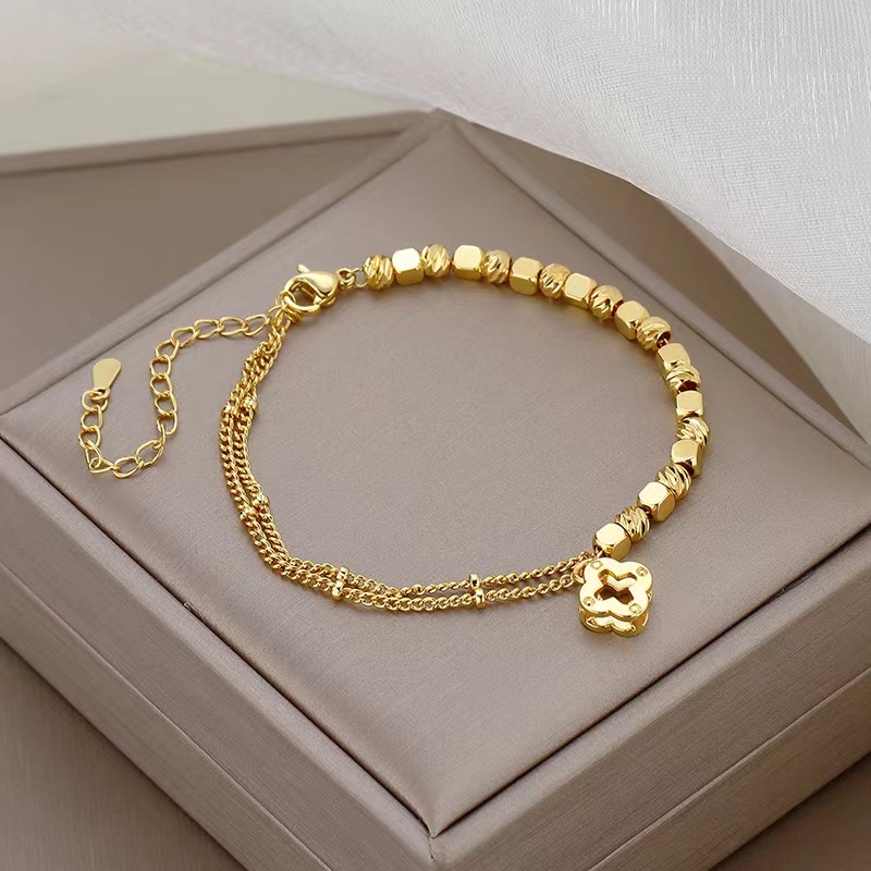 铜合金手链  D262 简约气质轻奢时尚百搭小众精致ins手链