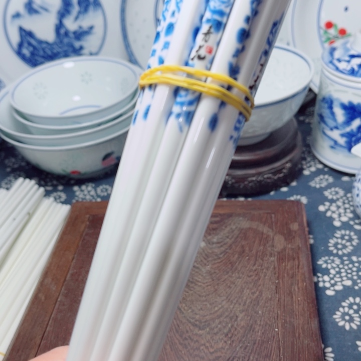 青花玲珑青花筷子