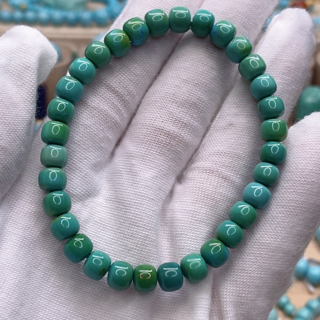 绿松石未镶嵌珠宝奇石6.6mm