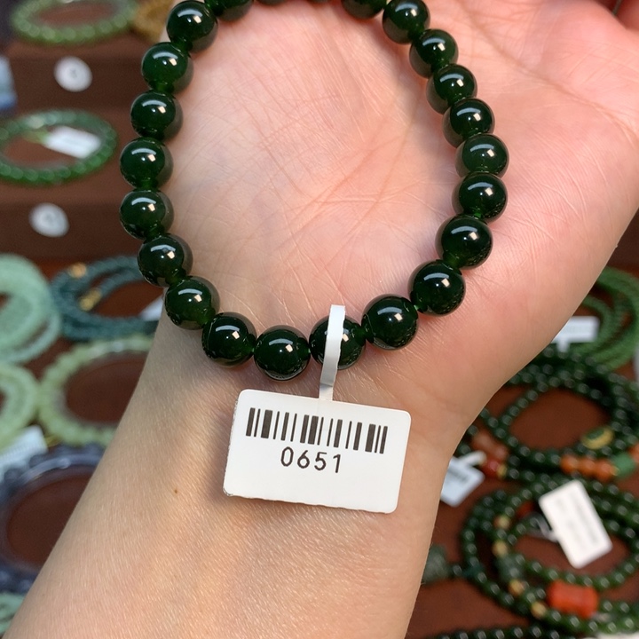 未镶嵌手链和田玉（碧玉）0651