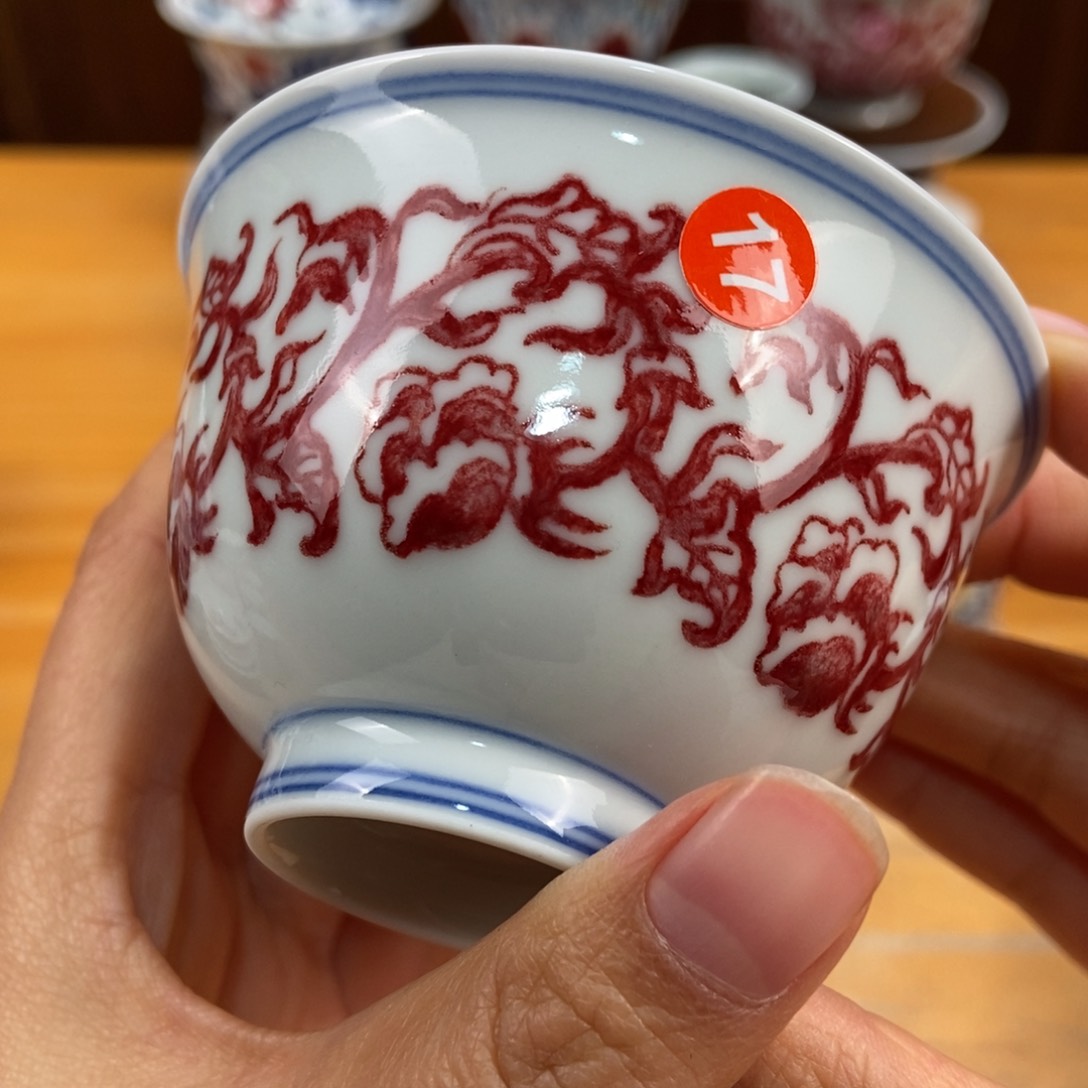 手绘现代茶具非古董