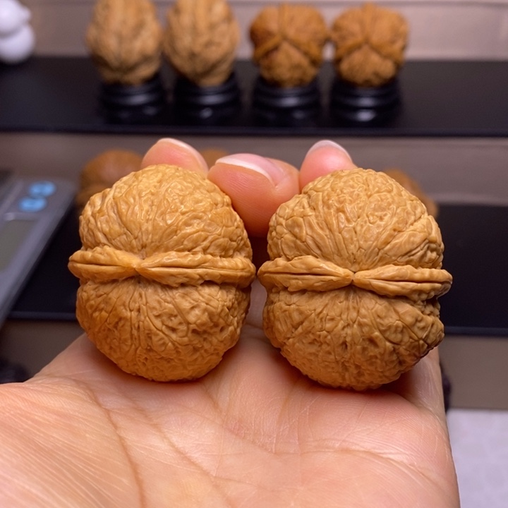 把件文玩核桃擂鼓双筋锤2