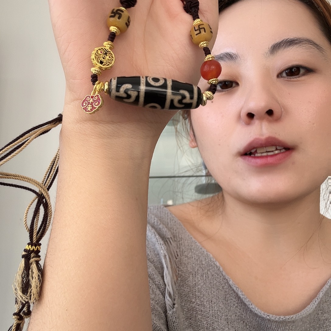 玛瑙/玉髓合金颈饰