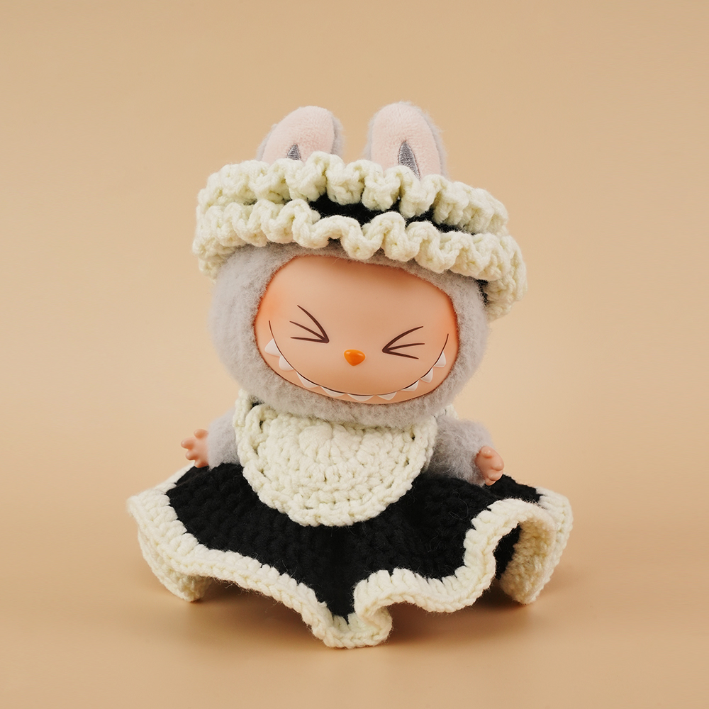 【设计师手工钩针款】小小赫本娃衣套装（仅娃衣）