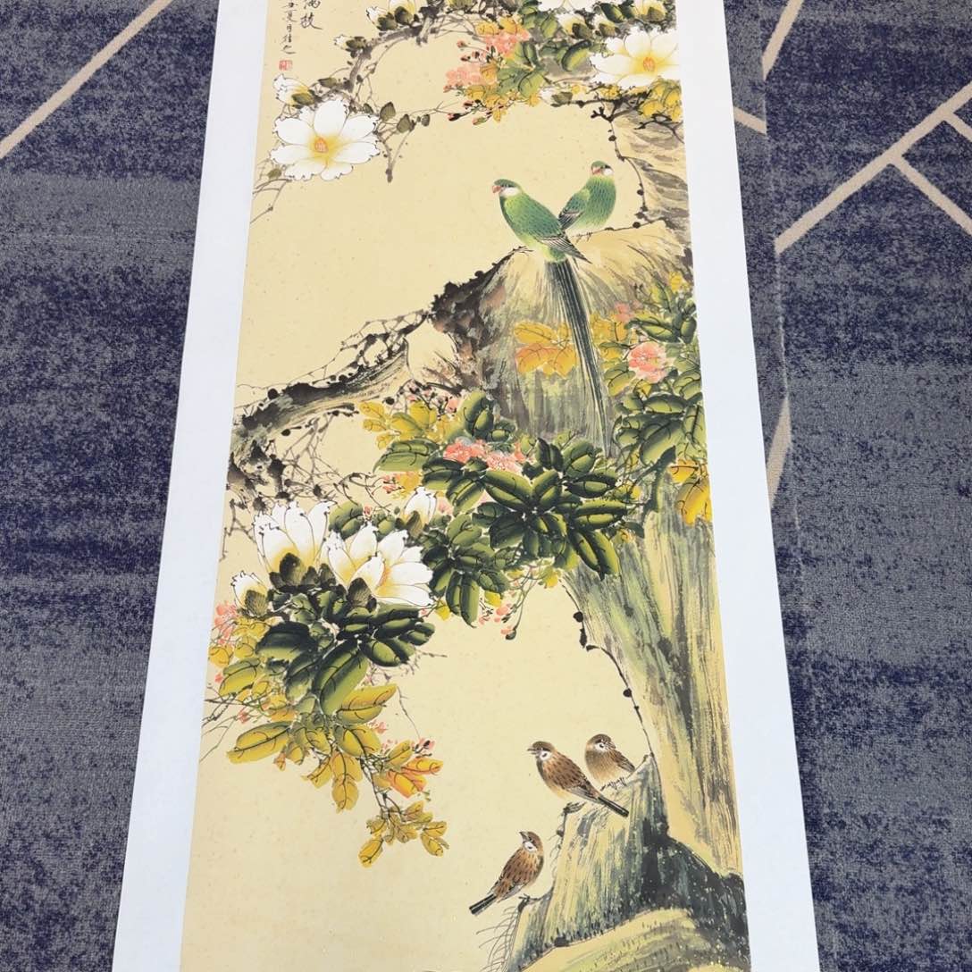国画国画作品山水花鸟