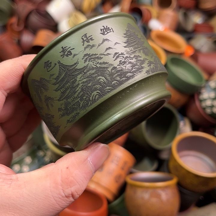 紫砂茶杯全手工紫砂主人杯