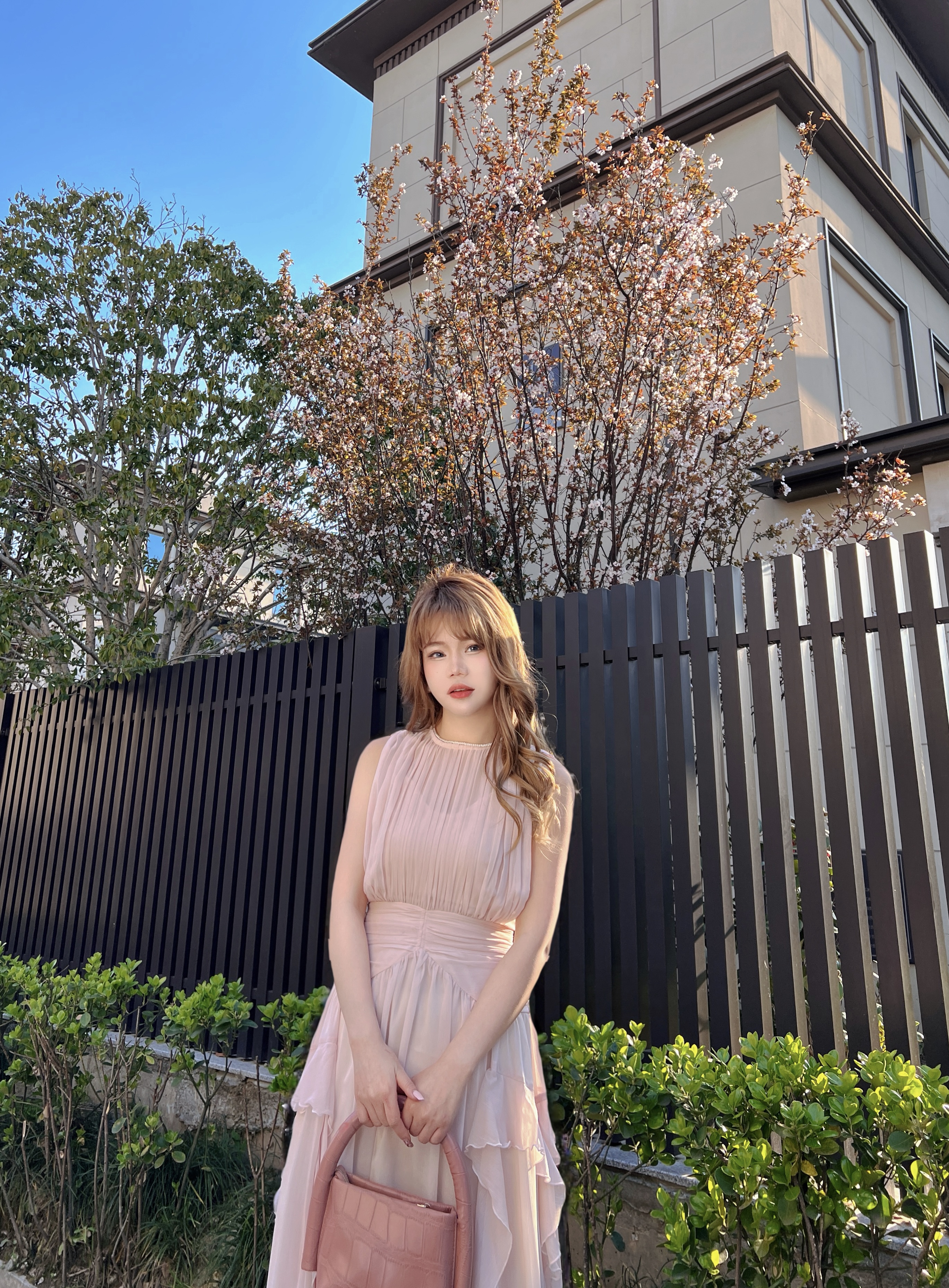 NO退NO换！【夏日桃桃】小个子定制夏季新品仙仙嫩嫩无袖显高连衣裙