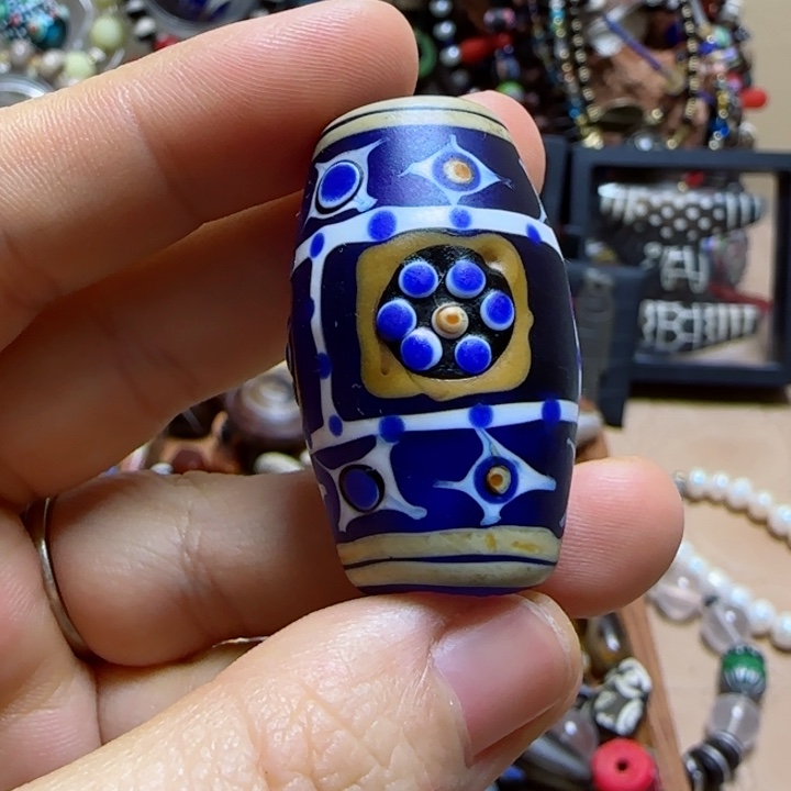 老料手工琉璃桶珠 卡37.8