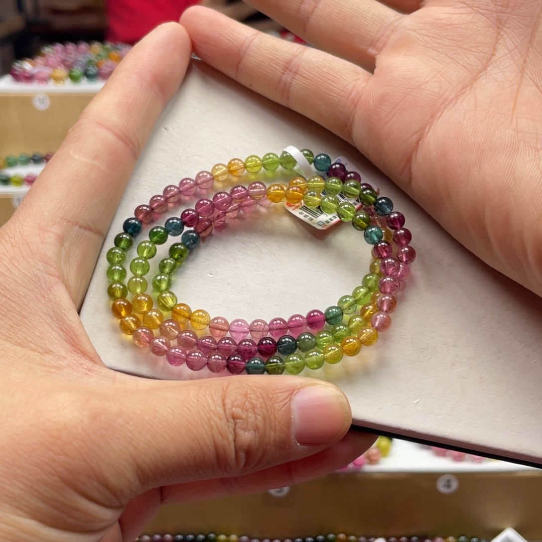 碧玺手串未镶嵌5mm.mmmmmmmmm