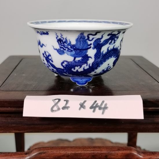 陶手工手绘大德堂釉盆