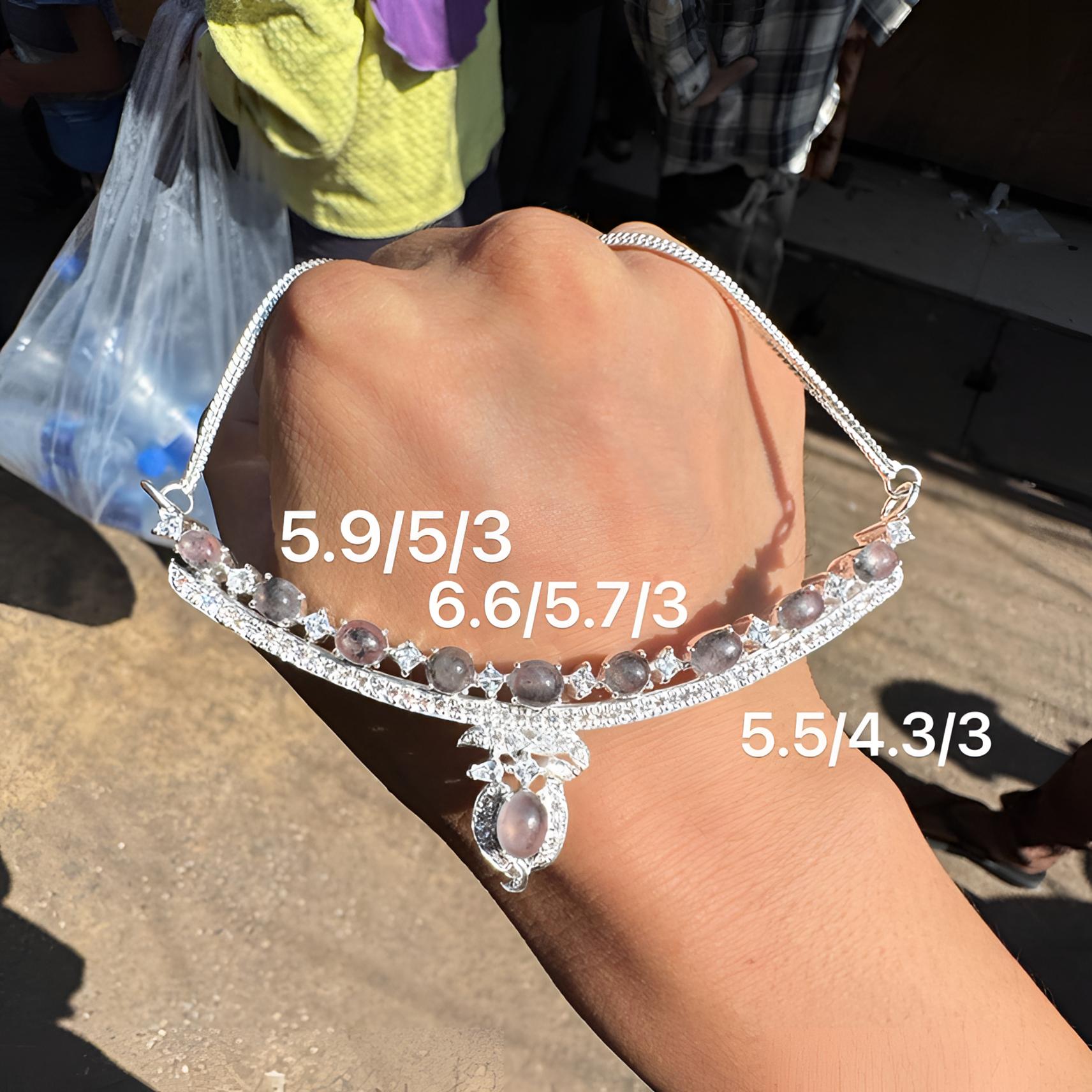 1203(小哪吒在源头)冰种翡翠乌鸡套链共10颗饱满杠味荧光足M70