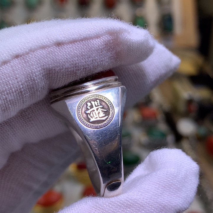 足银纯银纯手工制作戒指