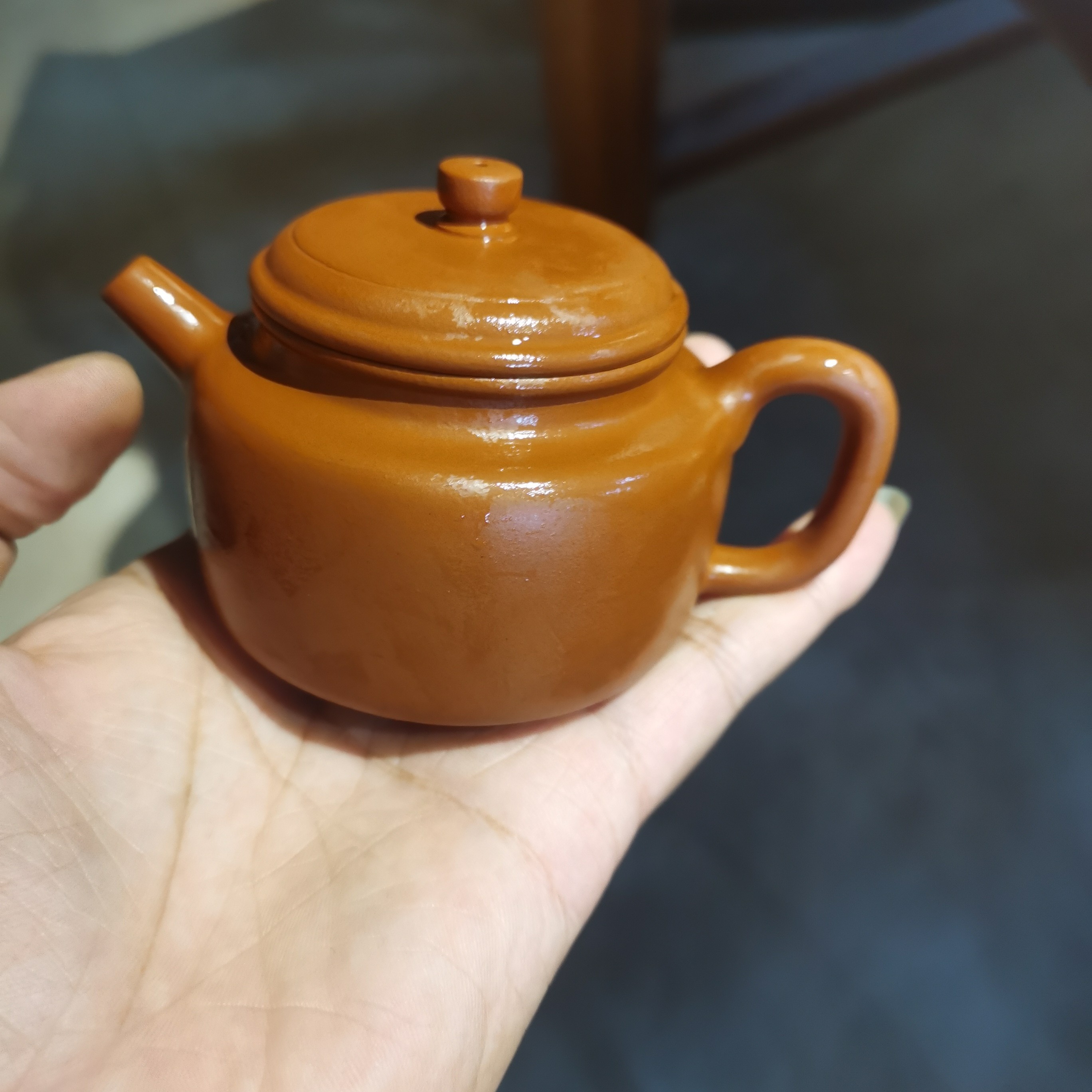 容量150cc原矿朱泥泡茶壶泥壶红泥茶具圆壶