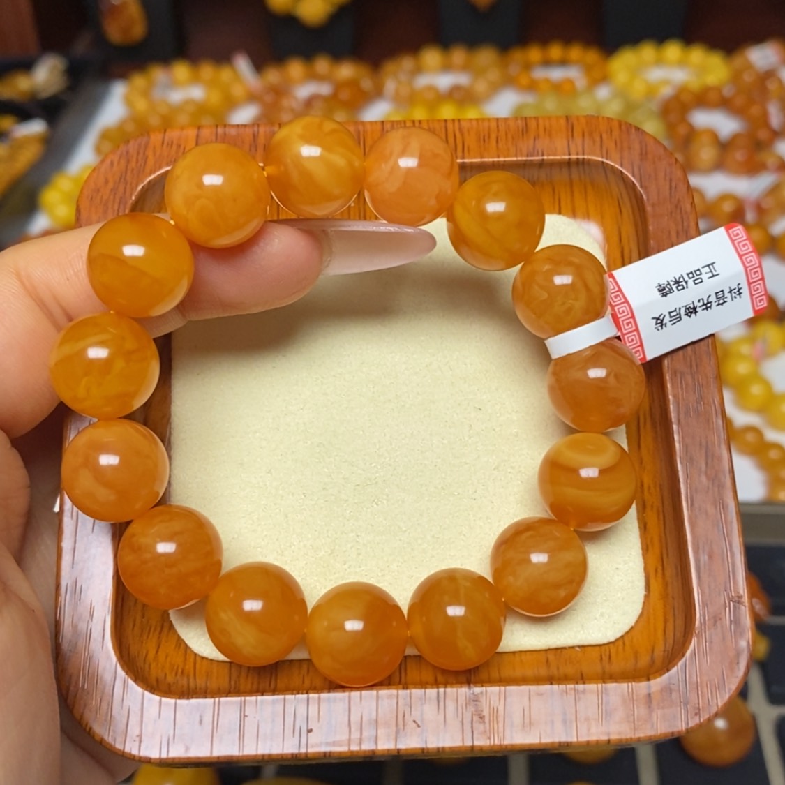 【闪购商品】蜜蜡手链未镶嵌手串