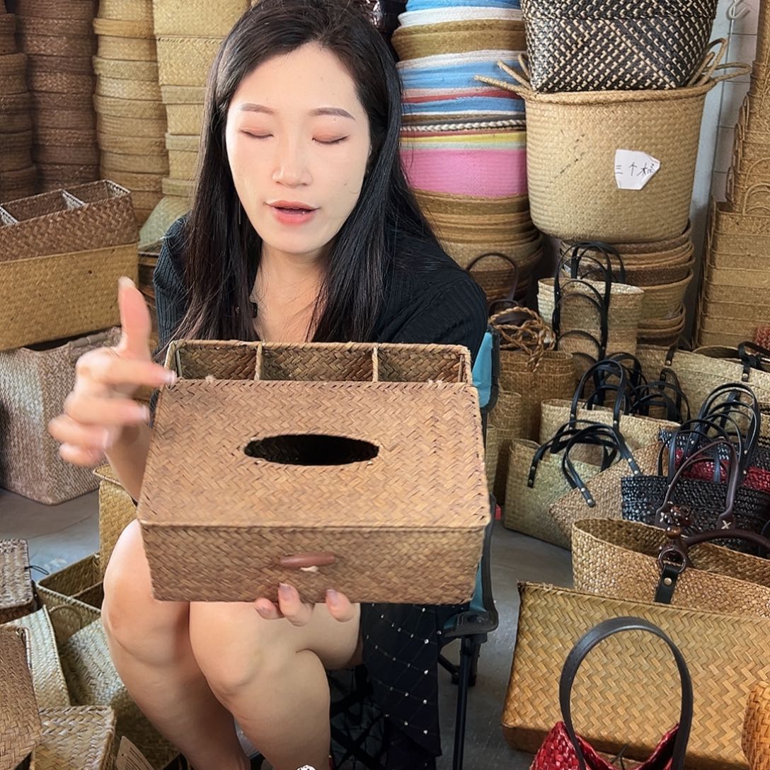 草编草编包/草编收纳盒微瑕疵