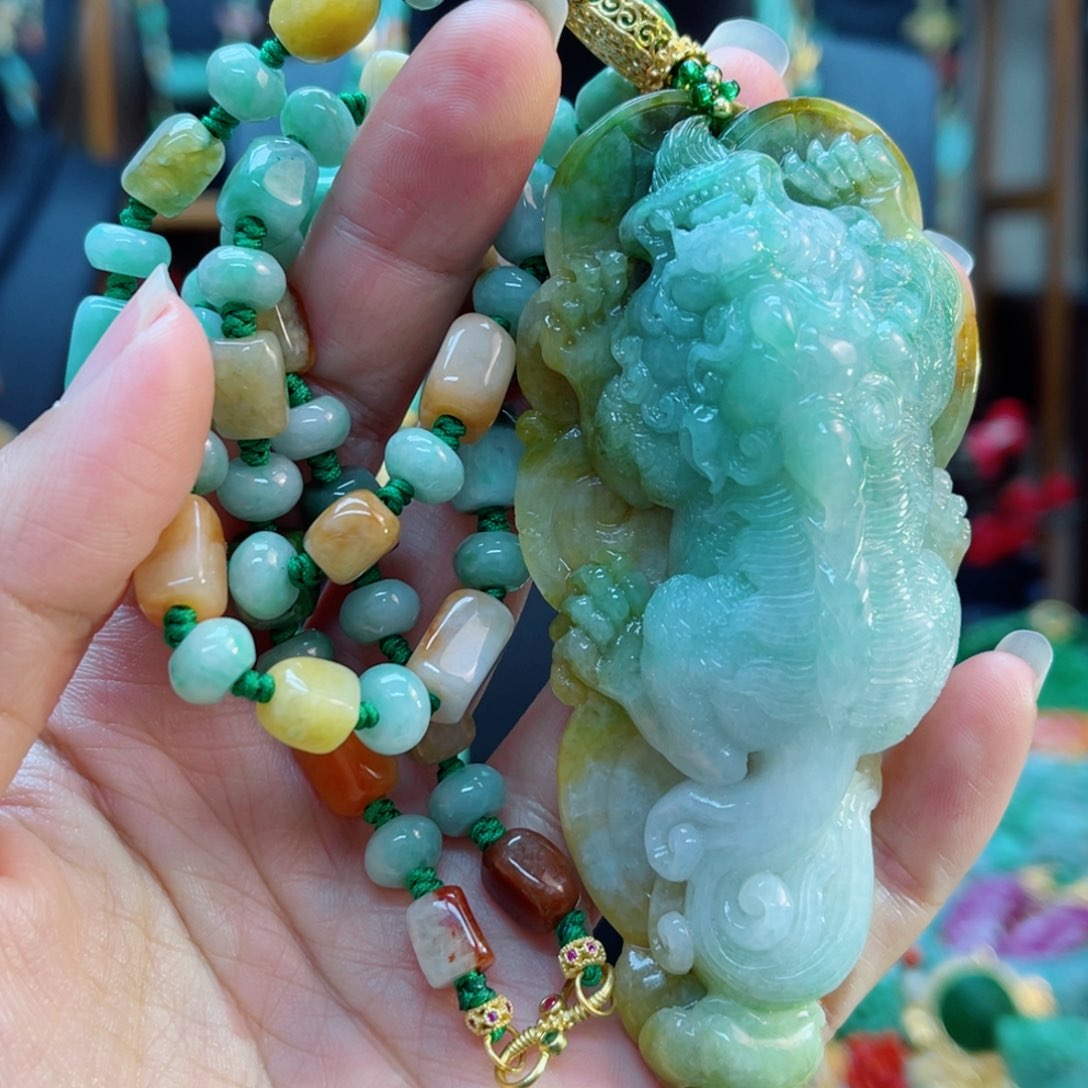 翡翠毛衣链未镶嵌48小时鉴赏期