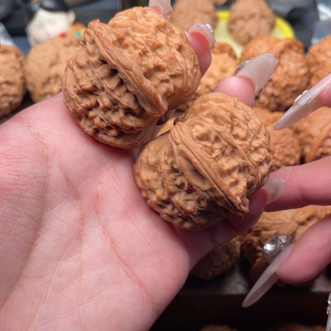 文玩核桃把件*️全品43白狮子