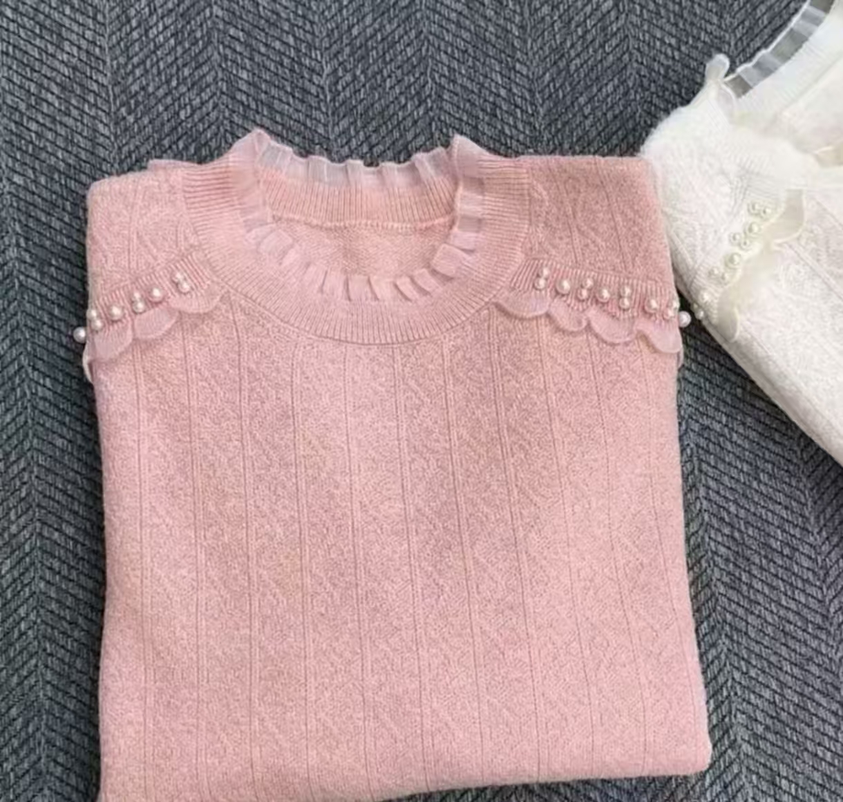 2025新款时尚百搭套头针织衫女装高品质上档次高端女士针织衫32