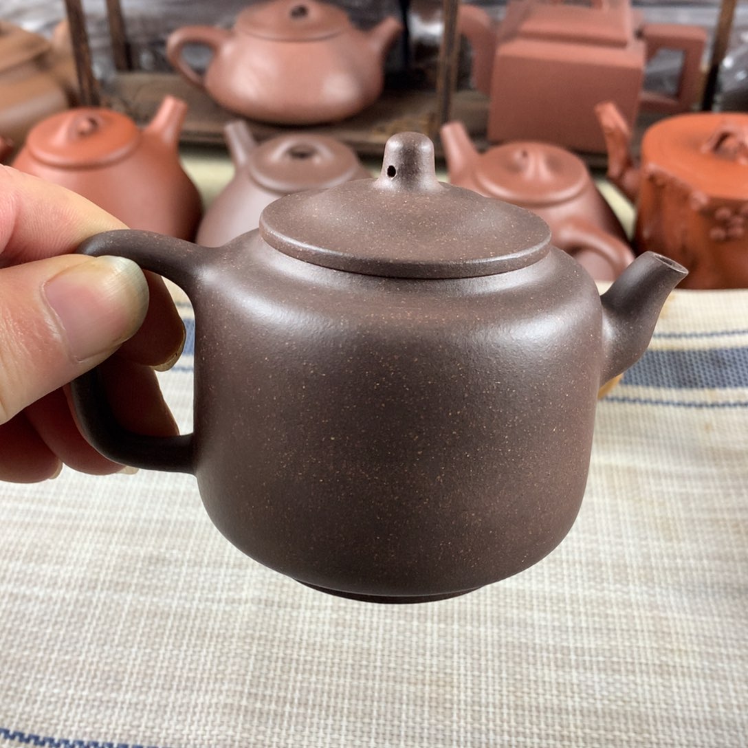 紫砂茶壶天青泥微微瑕